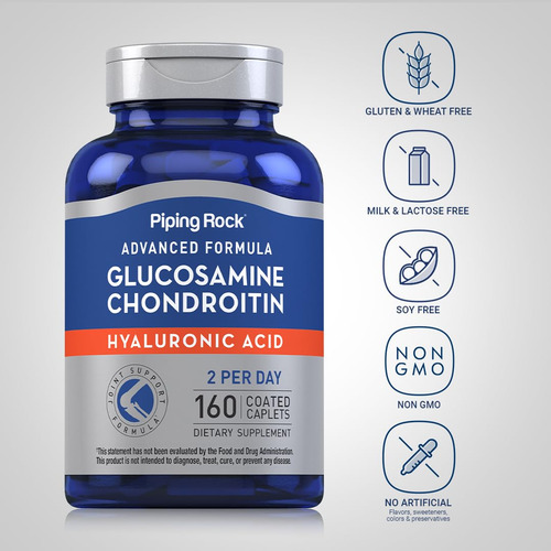Suplemento Piping Rock Glucosamina Condroitina 160 Comprimid - Imagem 3