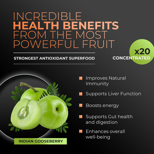 Suplemento Amla Green Amla Powder Superfood Com Tempero De A - Imagem 3