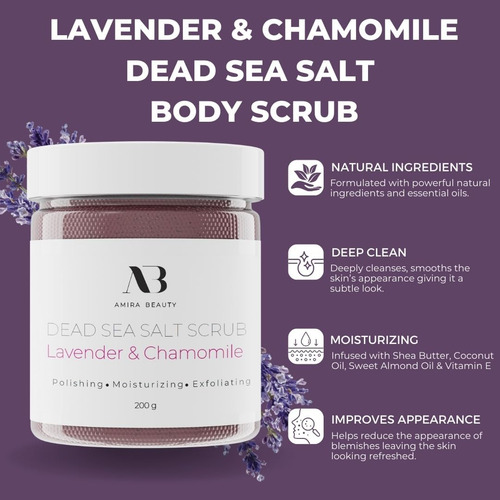 Esfoliante Corporal Com Sal Do Mar Morto Amira Beauty Lava - Imagem 8