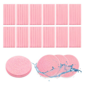 Esponja Facial Ysanciuu Comprimida 240 Peças Rosa