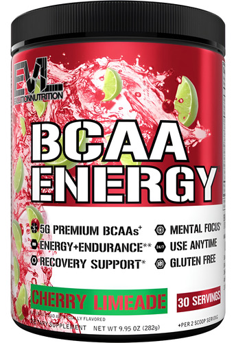 Suplemento Evolution Baca Energy Cherry Limeade Em Pó 30g
