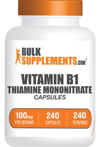 Suplemento Bulksupplements.com Mononitrato De Tiamina 100mg