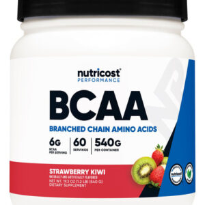 Bcaa Em Pó Nutricost Sabor Morango Kiwi 60 Porções