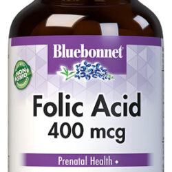 Bluebonnet Suplemento De Ácido Fólico 400 Mcg 90 Cápsulas