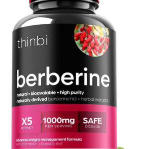 Suplemento Berberino 1000 Mg Em Cápsulas Botânicas Potentes
