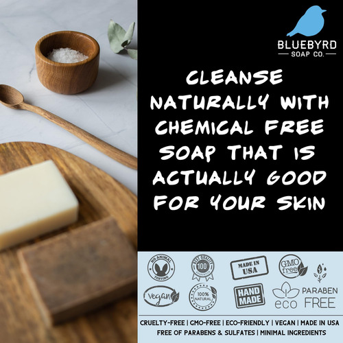 Bluebyrd Sabonetes Life Bar Com Sal Rosa Himalaia Exfoliante - Imagem 5