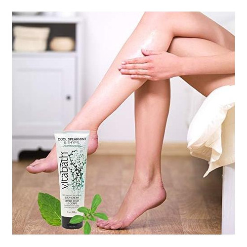 Creme Corporal Vitabath Hortelã Fresca E Tomilho 8 Onças - Imagem 15
