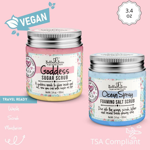 Bella & Bear Ocean Spray Esfoliante Corporal - Tamanho De... - Imagem 7