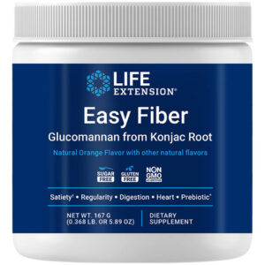 Life Extension Easy Fiber: Glucomanano Para Saúde Digestiva