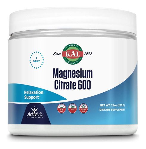 Kal Citrato De Magnésio 600 Mg Activmix Pó Instantâneo Supl - Imagem 7
