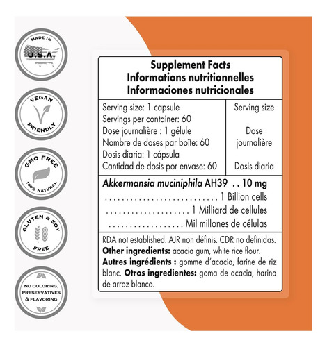Supersmart - Akkermansia Muciniphila Pós-biótico 1 Bilhão De - Imagem 3