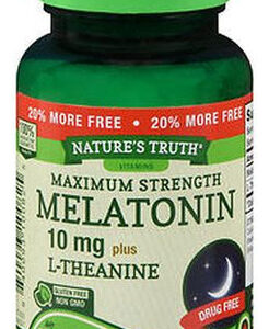 Suplemento Nature's Truth Melatonina 10 Mg + L-teanina 72 Co