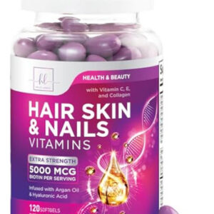 Vitaminas Capilares Para Mulheres Com Biotina 5000mcg -