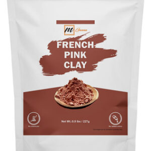Pó De Argila Rosa Francesa Mganna 227g Para Máscaras Faciais