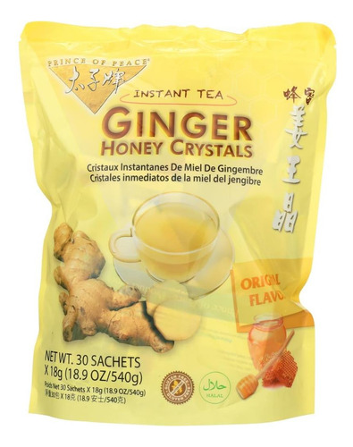 Melhor Chá De Gengibre Com Cristais De Mel 30 Sacos