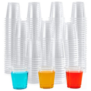 Lilymicky Pacote 500 Copos Shot Plásticos Descartáveis 20 Ml