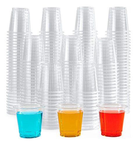 Lilymicky Pacote 500 Copos Shot Plásticos Descartáveis 20 Ml