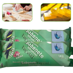 Kit Glicerina Artesanal Base Sólida 2kg - Sabonete Vegano