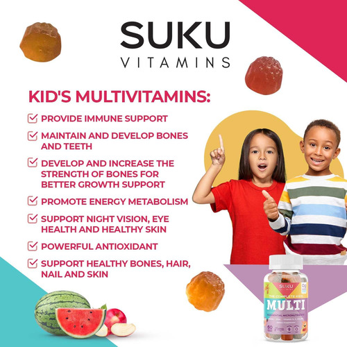 Vitaminas Suku - The Complete Kids Multi - Vitamina A Folat - Imagem 7