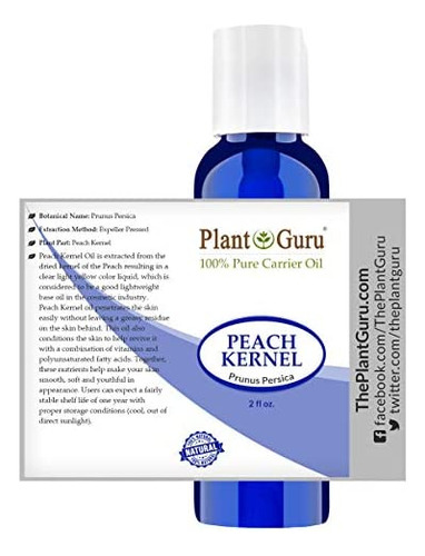 Peach Kernel Oil 2 Oz. - Óleo Transportador 100% Puro E Natu - Imagem 2