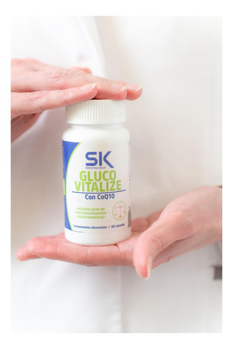 Sk Smiles Smiles Gluco Vitalize Suplemento Com Coq10 60 Cáp - Imagem 5