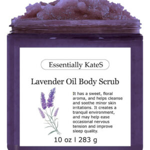 Essencialmente Kates Lavender Body & Foot Scrub 10 Onças -