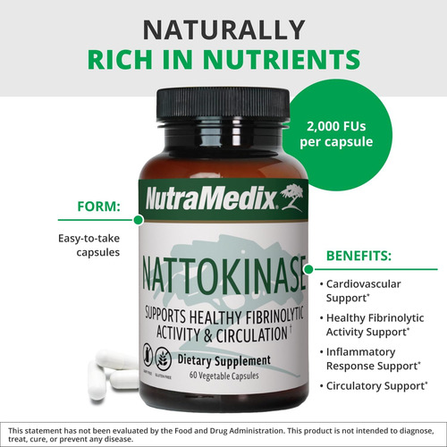 Suplemento Nutramedix Nattokinase - Nattokinase 2.000 Fu Por - Imagem 4