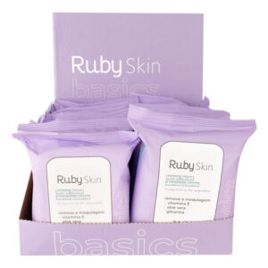 Box Lenço Demaquilante Com 12 Unidades Ruby Skin