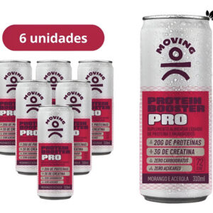 6x Moving Bebida 20g Proteina Creatina 0 Acucar Bcaa Sabores