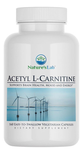 Natures Lab Acetil L-carnitina 2.000 Mg 160 Cápsulas