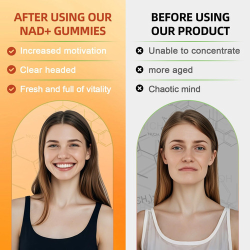 Nad+ Gummies Nad Suplemento De Resveratrol: Suplementos De N - Imagem 4