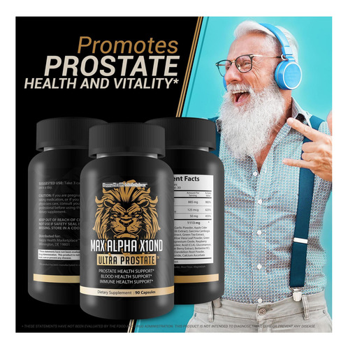 Max Alpha X10nd Ultra Prostate T Para Saúde Prostática - Imagem 5
