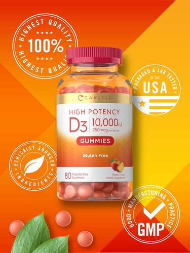 Gominhas Carlyle Com Vitamina D3 80 Unidades Macias - Imagem 6