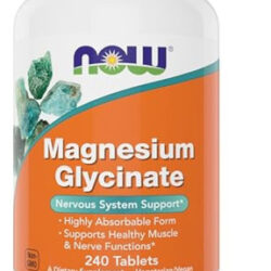 Now Foods Glicinato De Magnésio 240 Comprimidos -