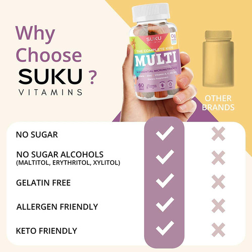 Vitaminas Suku - The Complete Kids Multi - Vitamina A Folat - Imagem 8