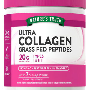 Natures Truth Ultra Colágeno Em Pó Tipo I E Iii Peptíde