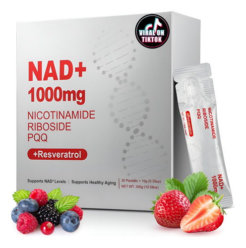 Zoroaher 1000mg De Suplemento Líquido Nad+ De Alta Potência
