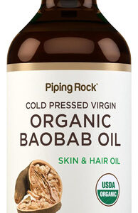 Óleo De Baobá Piping Rock Orgânico 2 Ml Para Cabelos