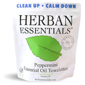 Lenços Umedecidos De Hortelã-pimenta Herban Essentials - Len