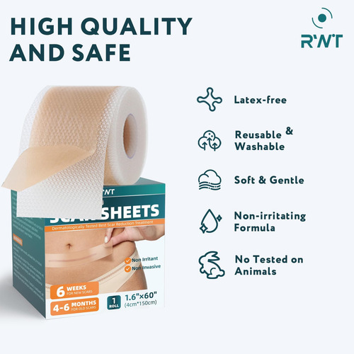 Folhas De Silicone Para Cicatrizes 60 Fitas Para Cicatrizes - Imagem 5