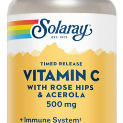 Solaray Vitamina C Quadris E Acerola 500mg Função Imunol
