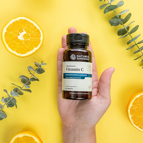 Natures Sunshine Vitamina C Time Release 1000 Mg 120 Compr - Imagem 2