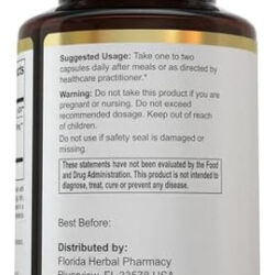 Florida Herbal Pharmacy Cápsulas De Extrato De Casca De Pao