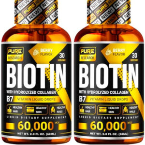 Pure Research Biotina E Colágeno 60.000 Mcg De Cabelo