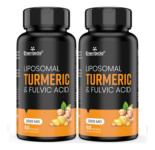 2000 Mg De Curcumina Lipossômica Com Pimenta Preta E Para E
