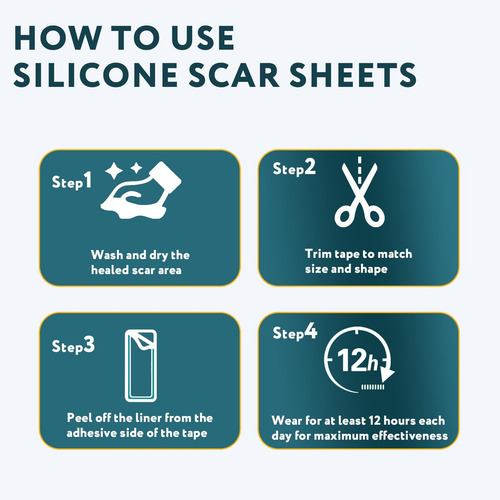 Folhas De Silicone Para Cicatrizes 60 Fitas Para Cicatrizes - Imagem 6