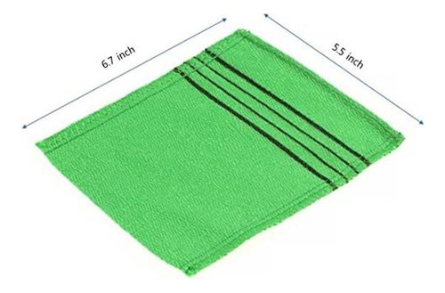 Modu 6 Pcs Pano De Banho Esfoliante Coreano 53 X 59 Pol. - - Imagem 3