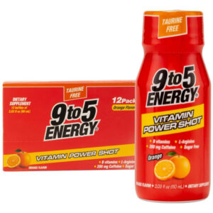 9to5 Energy Vitamin Power Shot - Sabor Laranja Sem Taurina