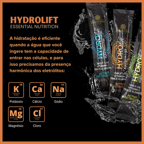Hydrolift Essential Nutrition Lata 30 Sachês Magnésio Zinco - Imagem 5