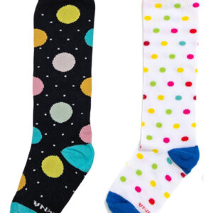 Kit 2 Pares Com Desconto Meia 3/4 Infantil Listrada Algodão